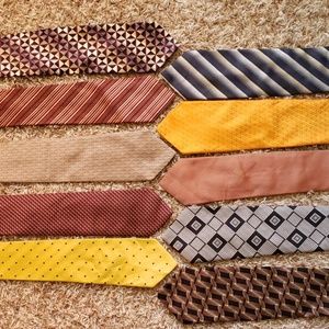NWOT Lot of 10 100% Silk / All Silk Neck Ties